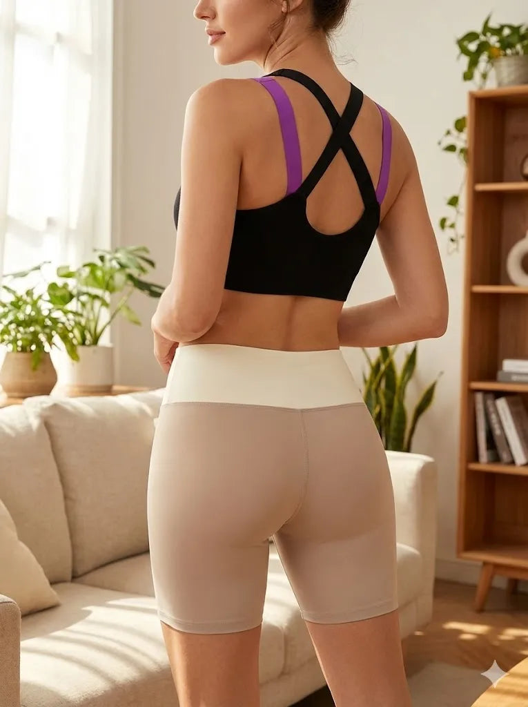 Charmosoyou High-Waisted Biker/cycling Shorts | Compression Yoga Shorts with Tummy Control