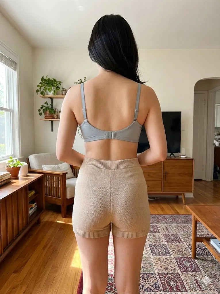 Ultra-Smooth Padded T-Shirt Bra with Adjustable Straps and Bow Detail