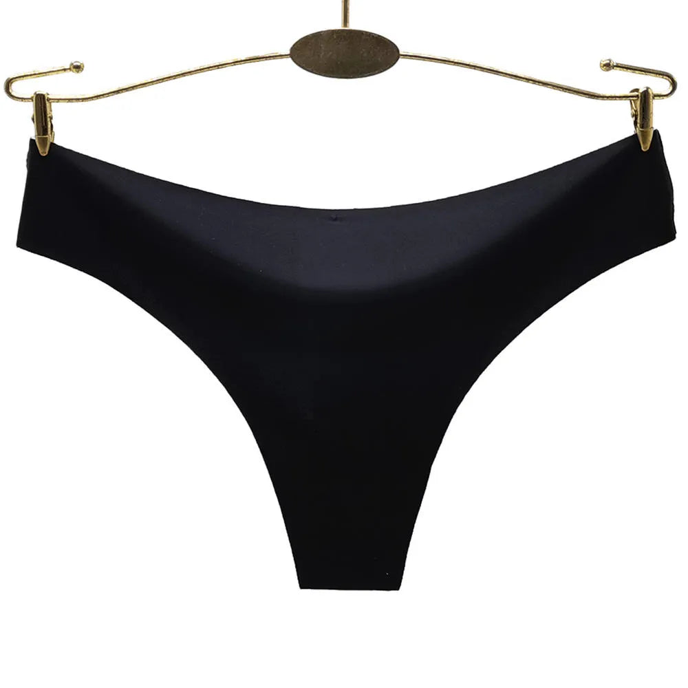 Sateileva Women’s pack of (3 and 6 ) Seamless No-Show Thong – Invisible Low-Rise Panties for Leggings & Tight Dresses