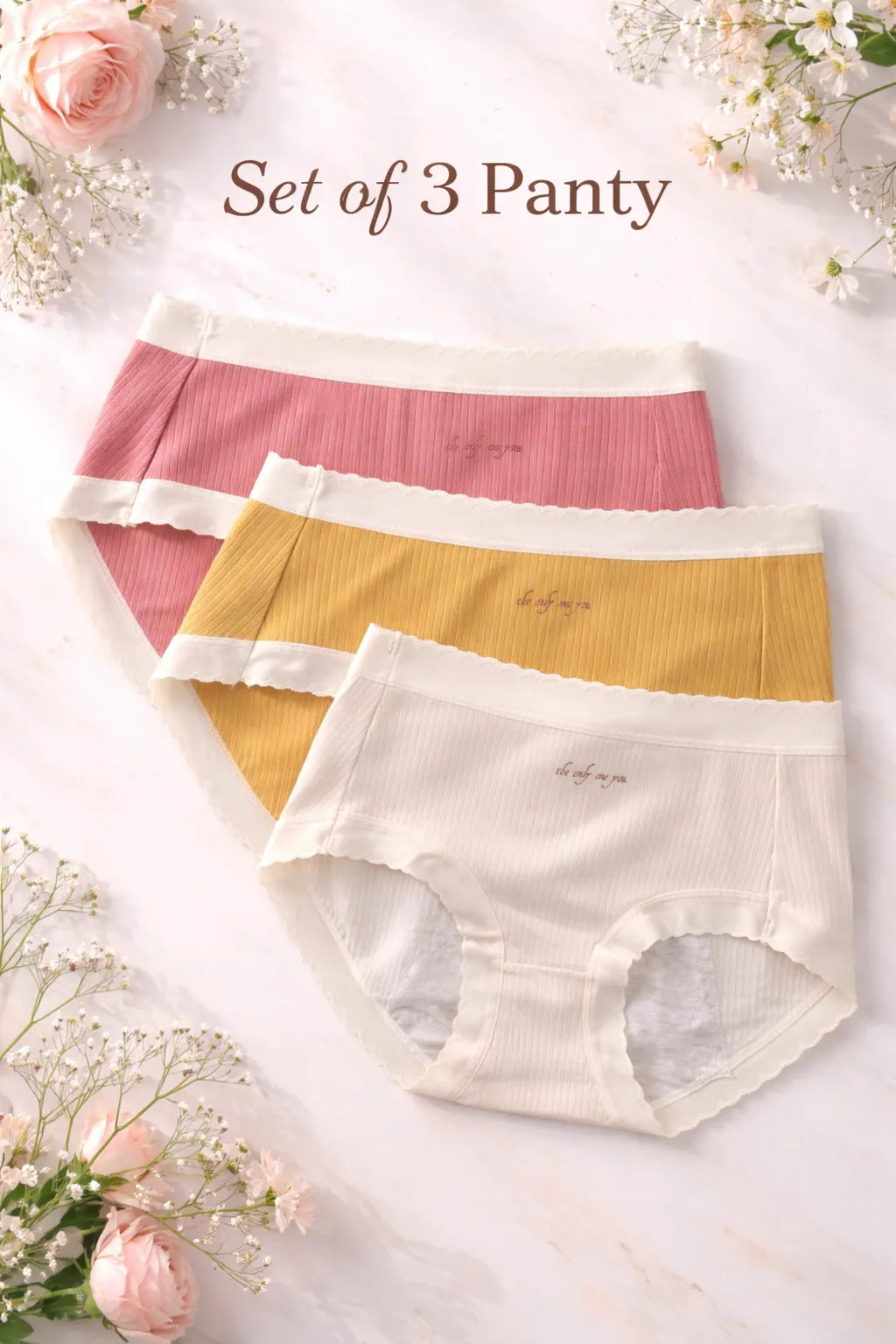 Sateileva Women's Ribbed Cotton Activewear periods Panties – Soft Breathable Hipster Underwear Multipack Pack of 3